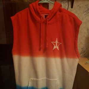 Jeffree star Bomb pop Sleeveless hoodie